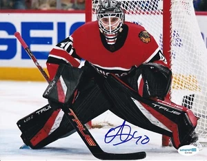 ARVID SODERBLOM signed (CHICAGO BLACKHAWKS) hockey 8X10 photo ACOA SC51854 - Picture 1 of 1