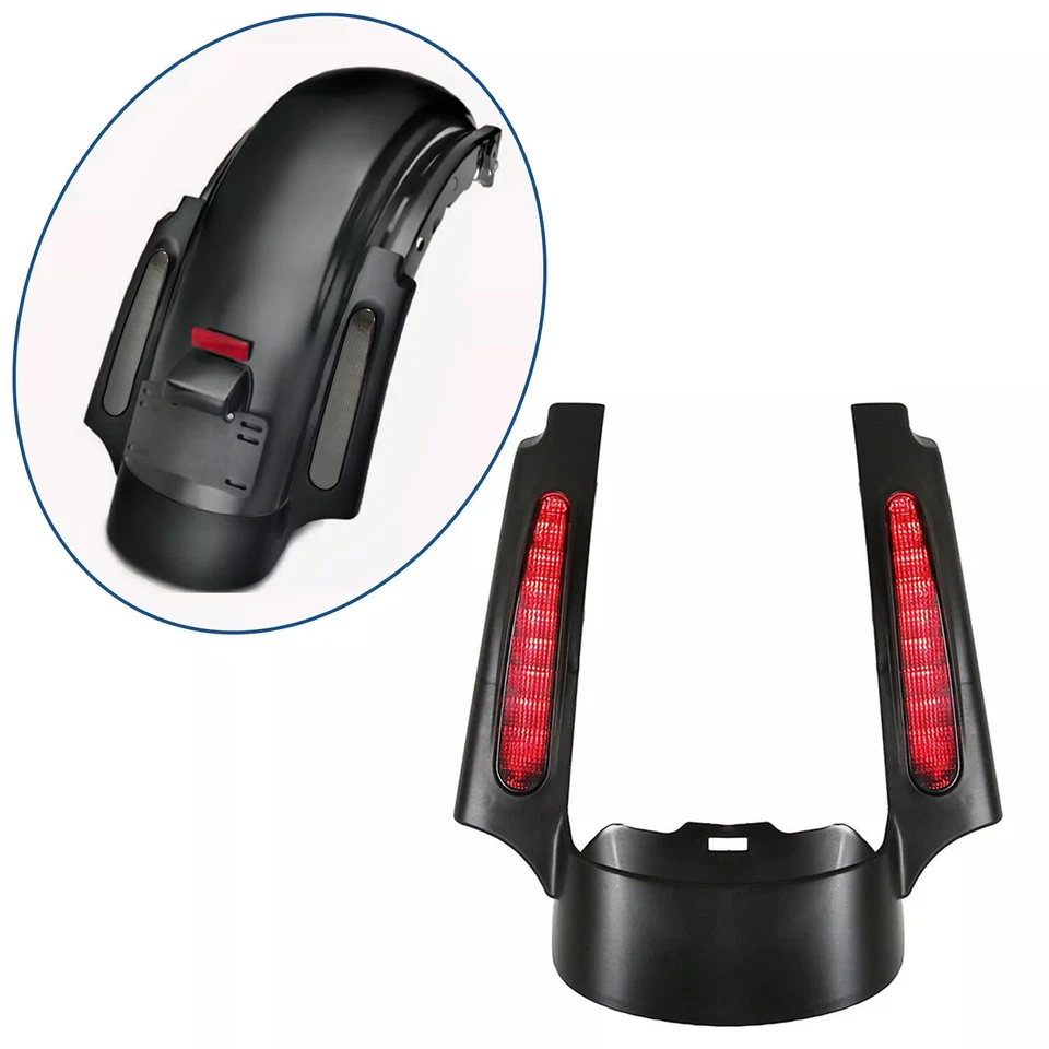 Extensión guardabarros trasero fascia luz LED para Harley Touring CVO Street Glide 09-13 Foto 1 de 4