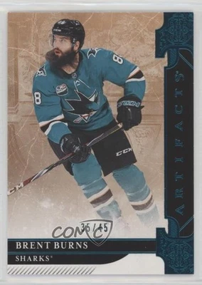 2019-20 Upper Deck Artifacts Stars Aqua /45 Brent Burns #127 - Image 1 of 2