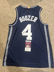 DUKE BLUE DEVILS- CARLOS BOOZER SIGNED AUTOGRAPH JERSEY JSA COA BROTHERHOOD NBA - Picture 1 of 7