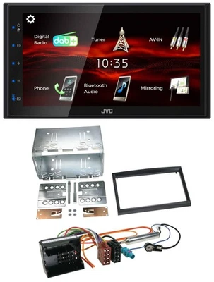 JVC USB Bluetooth MP3 DAB 2DIN Autoradio für Citroen Berlingo C2 C3 Jumpy Profi - Bild 1 von 4