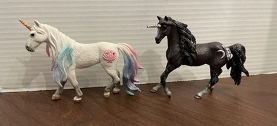 Schleich Bayala Sea Fairy MOON UNICORN STALLION glitter 2018 Am Limes Horse Lot - Image 1 of 4