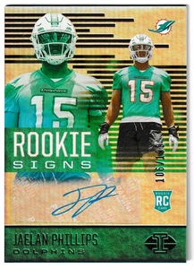 2021 Panini Illusions RC Rookie Signs Auto /199 Jaelan Phillips Miami Dolphins - Bild 1 von 1