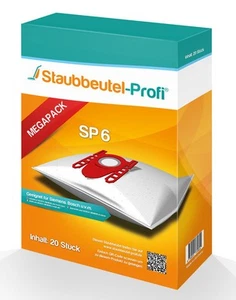 20 Staubsaugerbeutel Staubbeutel-Profi SP6 geeig. für Siemens VS P3SIL66M  IQ300 - Bild 1 von 5