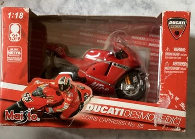 Maisto 1:18 Ducati Desmosedici Loris Capirossi No. 65 Diecast NUEVO Foto 1 de 4