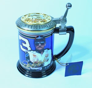 Dale Earnhardt Sr. #3 NASCAR Beer Stein Tankard Collector Mug Lid Franklin Mint - Picture 1 of 15