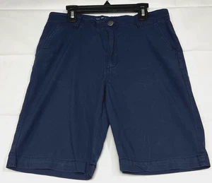 Dickies Temp IQ Shorts Boys Size 16 Navy Blue Uniform Flat Front Dress Chino - Picture 1 of 7