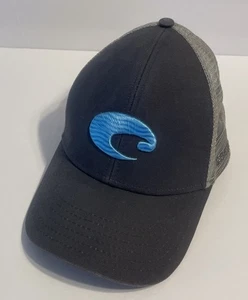 Gorra de camionero Costa Del Mar Snapback gris talla única malla ajustable trasera 6 paneles - Imagen 1 de 6