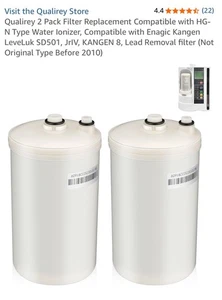2 Pezzi Filtro Qualirey Ricambio Kangen LeveLuk SD501 JrIV KANGEN 8 - Foto 1 di 4
