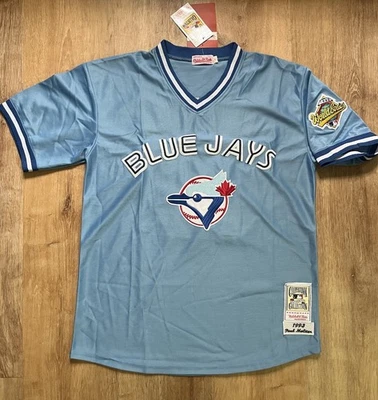 Jersey Toronto Blue Jays Paul Molitor #19 Azul Polvo '93 Jersey Cuello en V M L 42 Foto 1 de 4