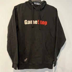 GameStop Hoodie Herren Large schwarz Pullover Sweatshirt Gamer Erwachsene Kängurutasche - Bild 1 von 7