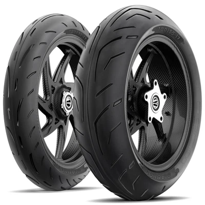 180/55-17 + 120/70-17 DIABLOS Motorcycle Tire SET - NEW (2 TIRES) DOT 2025 - Image 1 of 4
