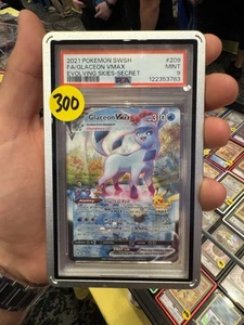 Glaceon VMAX Full Alt Art 209/203 2021 Sword and Shield Evolving Skies PSA 9 - Picture 1 of 2
