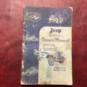Jeep CJ_5 CJ-6 CJ5 CJ6 1960 MANUAL DEL PROPIETARIO ORIGINAL GUÍA DE LIBROS TODOS LOS MODELOS - Imagen 1 de 6