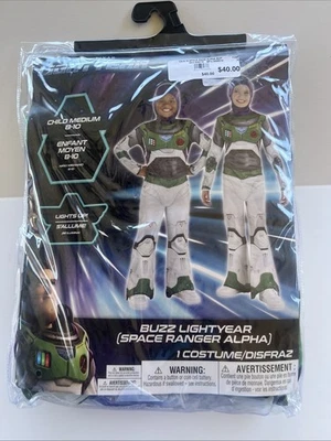 Fantasia infantil Disney Pixar Buzz Lightyear Space Ranger Ranger tamanho M 8-10 - Imagem 1 de 4