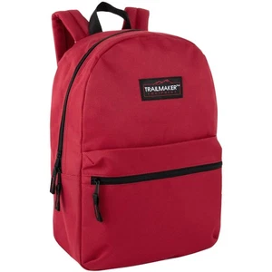 Mochila Trail Maker Classic 17 pulgadas con correas acolchadas ajustables (rojo) - Imagen 1 de 9