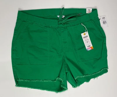 NEW YMI Womens Green Pull On Shorts Size 2X - Image 1 of 2