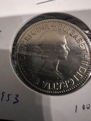 Nueva Zelanda 1953. 2 chelines. Isabel II. Cobre-níquel. KM-27.1. Artículo 1006 Foto 1 de 2