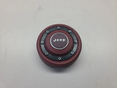 84-96 Jeep Cherokee XJ Comanche MJ Wrangler YJ bocina botón rojo OEM Foto 1 de 4