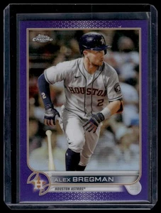 2022 Topps Chrome Purple Refractor Alex Bregman #141 Houston Astros #/250 - Picture 1 of 2
