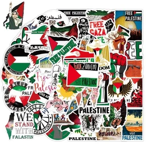 Lithyc Confezione da 100 Pezzi, Adesivo Bandiera Palestina - Adesivi Palestina C - Foto 1 di 7
