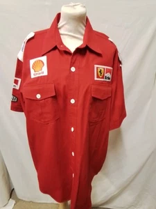ferrari marlboro mens red shirt size 46 chest #4456 - Picture 1 of 3