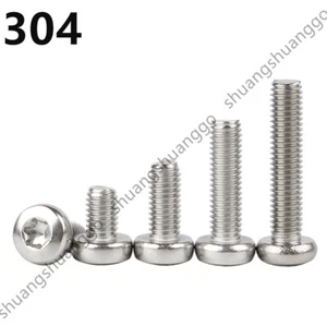 M4 M5 M6 M8 M10 304 Stainless Steel Torx Soket Pan Head Screws - Picture 1 of 12