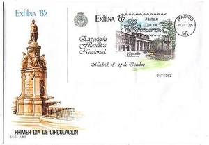 FDC U66 Spain 1985 Block Historical view Prado - Picture 1 of 1