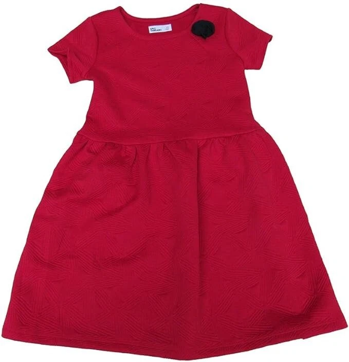 Vestido Epic Threads Big Girls Rojo Acolchado Geo-Patrón Rojo 6X 47-50" 47-52LBS Foto 1 de 3