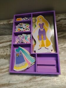 Melissa and Doug Rapunzel  Magnetic Wooden Dress Up Set Complete with Tray T52