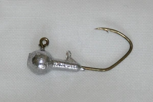 Paquete de 100 ganchos de hoz de bronce de cabeza redonda de 1/32 oz - Imagen 1 de 1