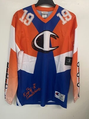 Champion King of the Sudaderas Retro Hockey Jersey Para Hombre Talla Pequeña Nuevo Con Etiquetas Foto 1 de 4