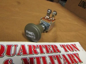 Interruptor de luz de panel calidad museo con perno de metal G503 se adapta a jeep MB GPW Willys - Imagen 1 de 4