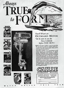 1927 Caille Outboard Motor Original Print Ad - Picture 1 of 1