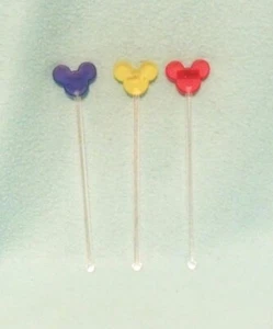 Vintage Disney Swizzle Sticks - Set of 3 - Picture 1 of 2