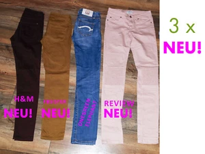 4 x Jeans Hosen REVIEW H&M ONE GREEN Gr XS 34 176 Damen Mädchen * 3 x NEU * - Bild 1 von 1