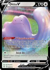 Ditto V 50/72 Ultra Rare Sword Shield Shining Fates Pokemon TCG NM - Picture 1 of 1