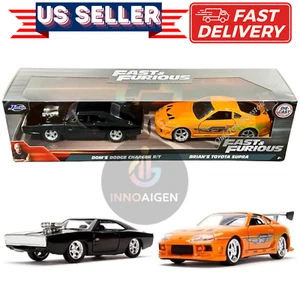 Jada Fast & Furious Dom's Dodge Charger R/T & Brian's Toyota Supra 1:32 - Bild 1 von 4
