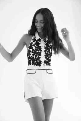 NOVO shorts Anthropologie Maeve anos 60 City tamanho 8 - Imagem 1 de 4