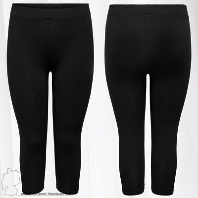 SOLE CARMAKOMA Leggings 3/4 da donna, pantaloncini elasticizzati, taglie forti,  - Immagine 1 di 2