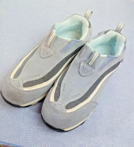 LL BEAN Tek 2.5 Blue Suede Slip-on Size 9 Medium Waterproof Walking Sneakers - Picture 1 of 8