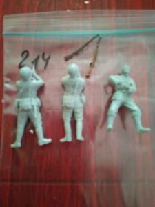 Figuren militär 3 teile ca.5,0 cm unbemalt (214) - Bild 1 von 1