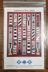 Lighthouse Row Quilt Pattern by Carolyn Beam 62" x 80" NEW - Picture 1 of 2