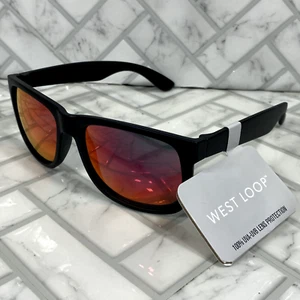 Neu mit Etikett West Loop Sonnenbrille 61897CAL600 FWG schwarzes Gestell 100 % UVA-UVB LESEN - Bild 1 von 9