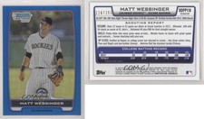 2012 Bowman Draft Chrome Picks Blue Refractors /250 Matt Wessinger #BDPP118