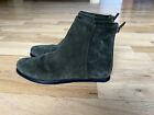 Ralph Lauren Women's Green Suede Leather Ankle Boots Size: 36.5 B 4092