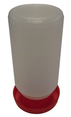 Paquete de 2 bases de agua para pollitos de codorniz sin ahogamiento 1 cuarto Foto 1 de 3