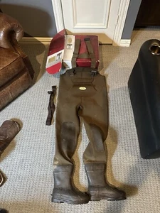Mens Guide Series Orion 3.5mm Brown Neoprene Upper Waders - Size 9 - Org Box - Picture 1 of 6