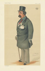VANITY FAIR SPY CARTOON The Earl of Portarlington. Ireland 1878 old print - Picture 1 of 2