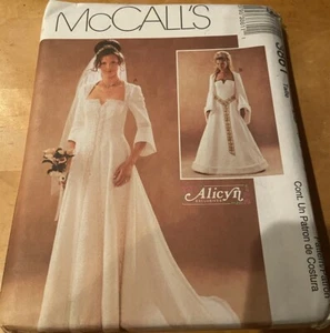 Renaissance Medieval Bridal Gown Misses size 8-14 McCalls3861 Sewing Pattern - Picture 1 of 2